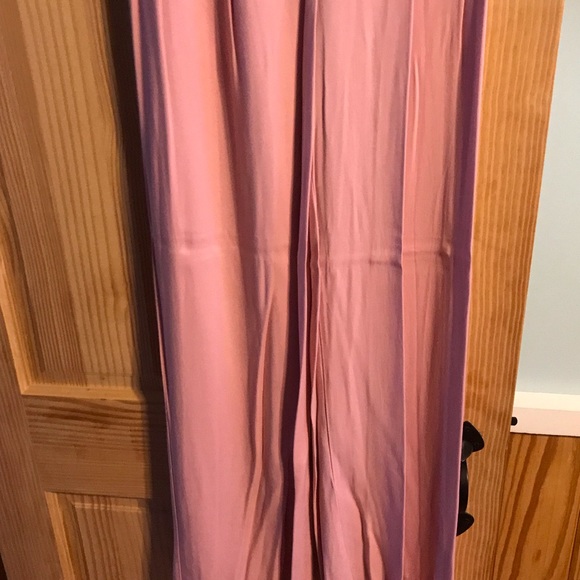 CUTE! Pink flowy pants & cream/black polka dot top - Picture 4 of 7